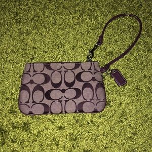 Coach Purple Clutch